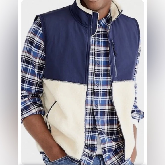 J. Crew Fleece Vest - Picture 1 of 9